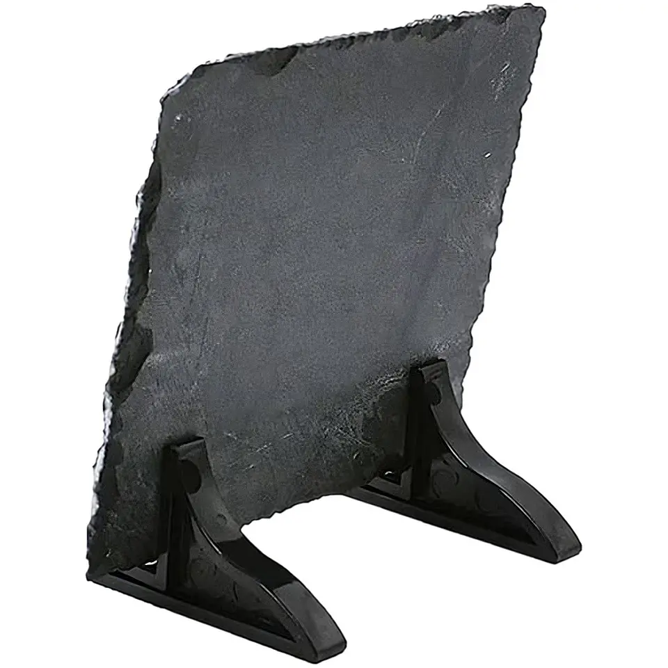 Roca Rectangular Sublimable Glossy  19x29cm con Cajita y Soportes 2