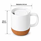 Taza de cerámica base de corcho 11oz Para Sublimacion Premiun  - Miniatura 3