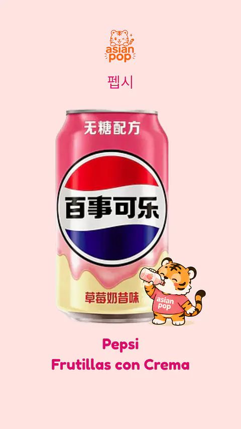 Pepsi Frutillas con crema