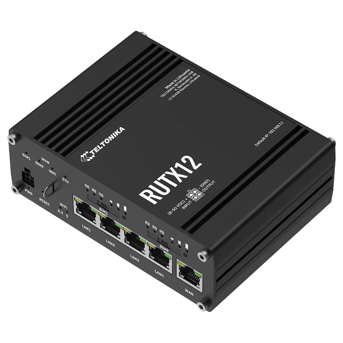 RUTX12 - ROUTER CELULAR INDUSTRIAL DUAL LTE CAT 6 5