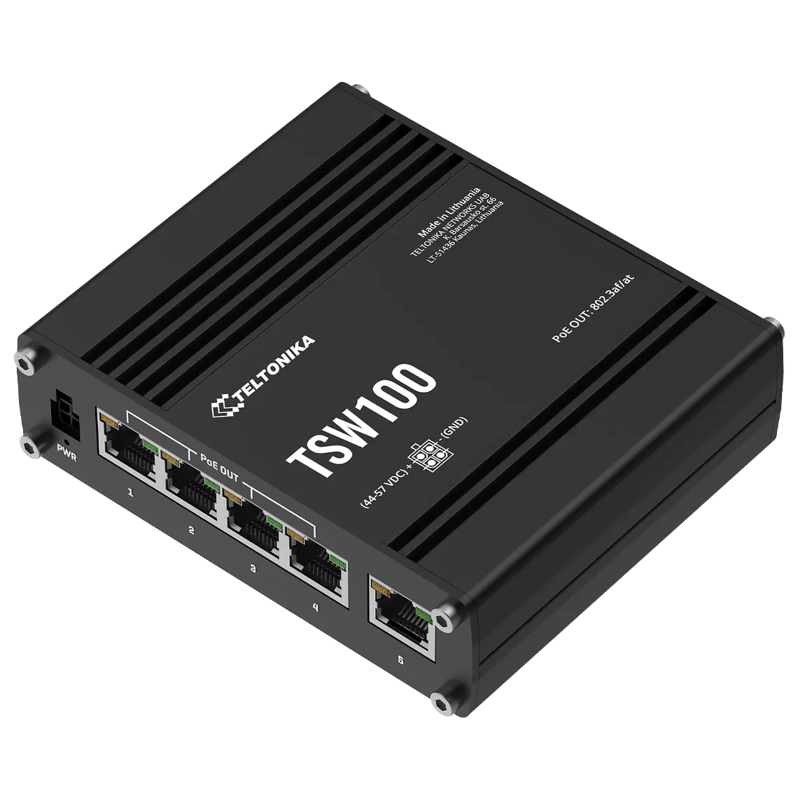TSW100 - CONMUTADOR INDUSTRIAL POE+ 6