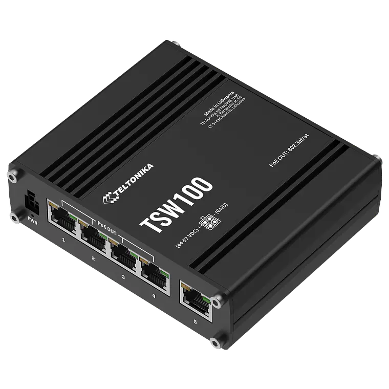 TSW100 - CONMUTADOR INDUSTRIAL POE+ 6