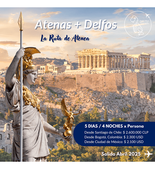 Atenas y Delfos, Grecia