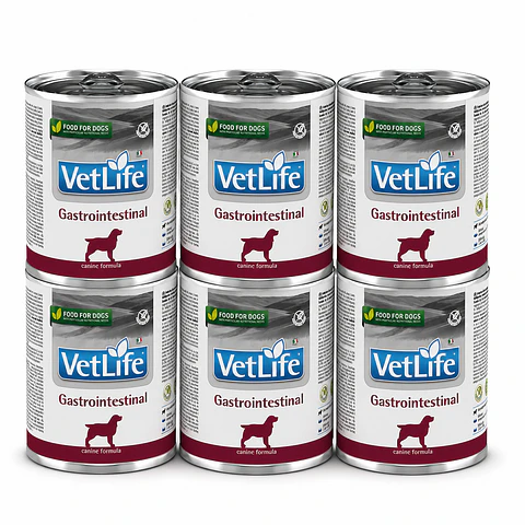 Pack 6 Latas Vet Life Gastrointestinal Perro