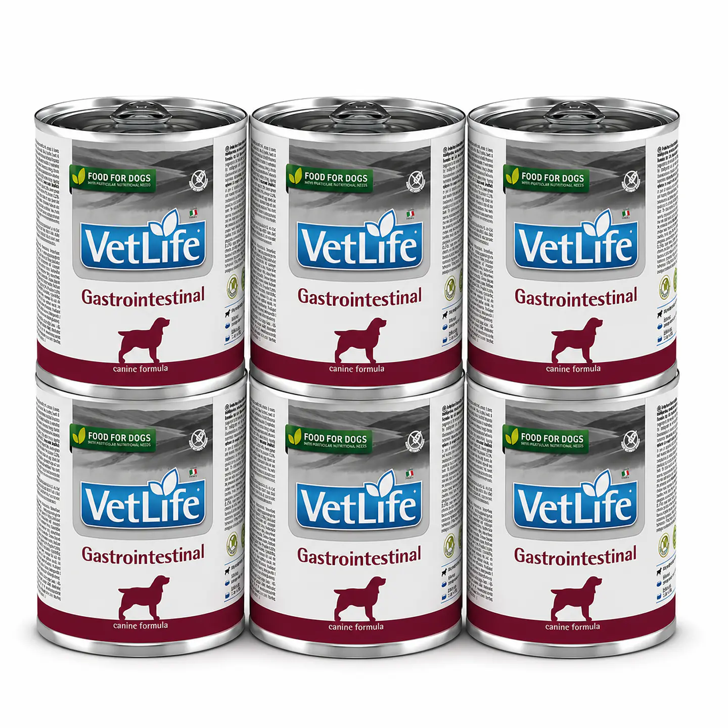 Pack 6 Latas Vet Life Gastrointestinal Perro 1