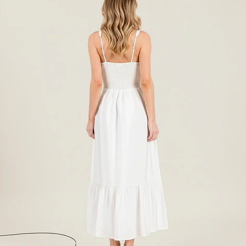 Vestido Cintura Smock