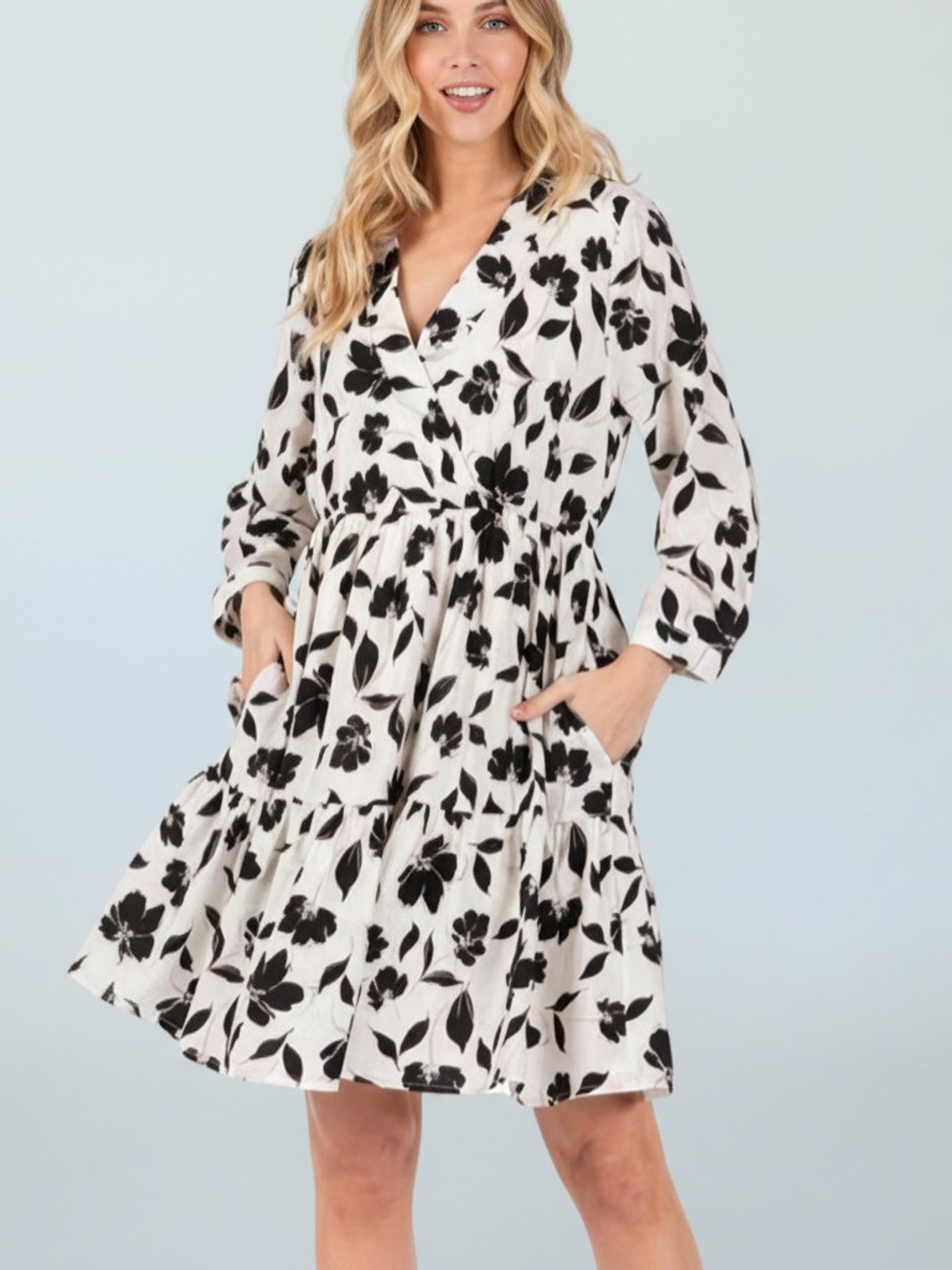 Vestido Manga Floral 1