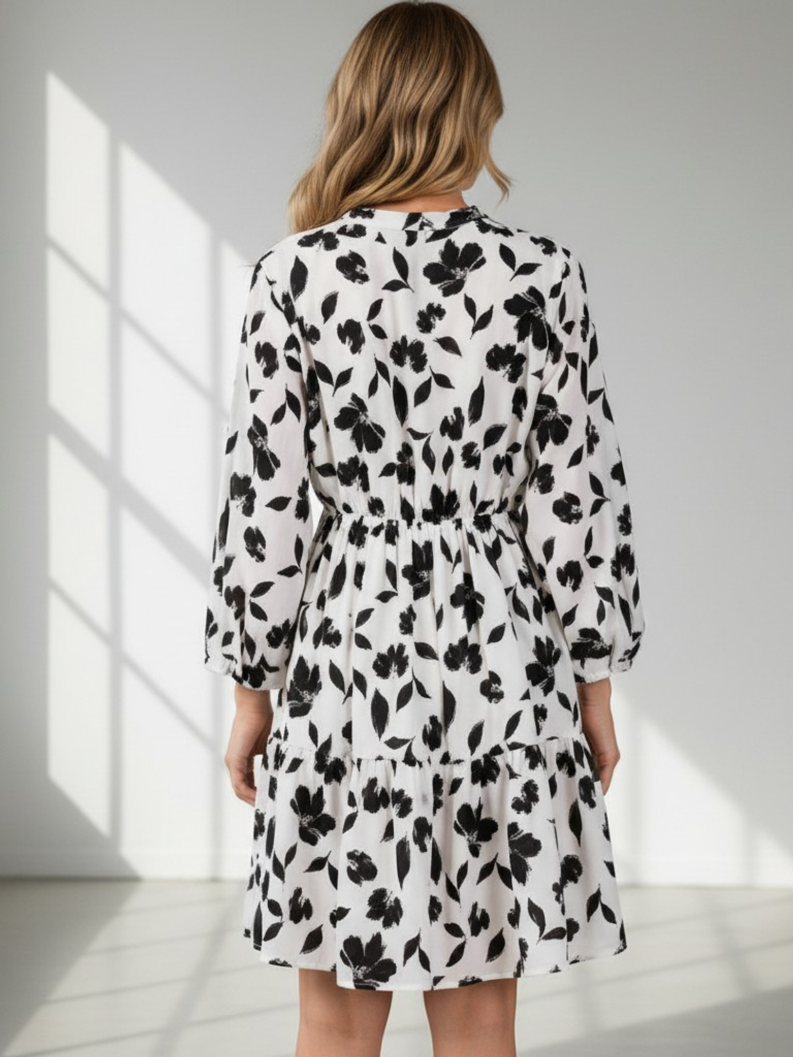 Vestido Manga Floral 2