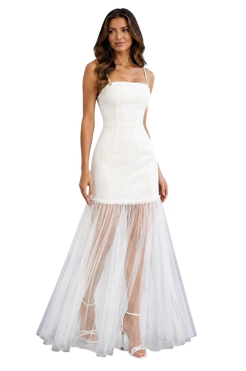 Maxi vestido blanco 