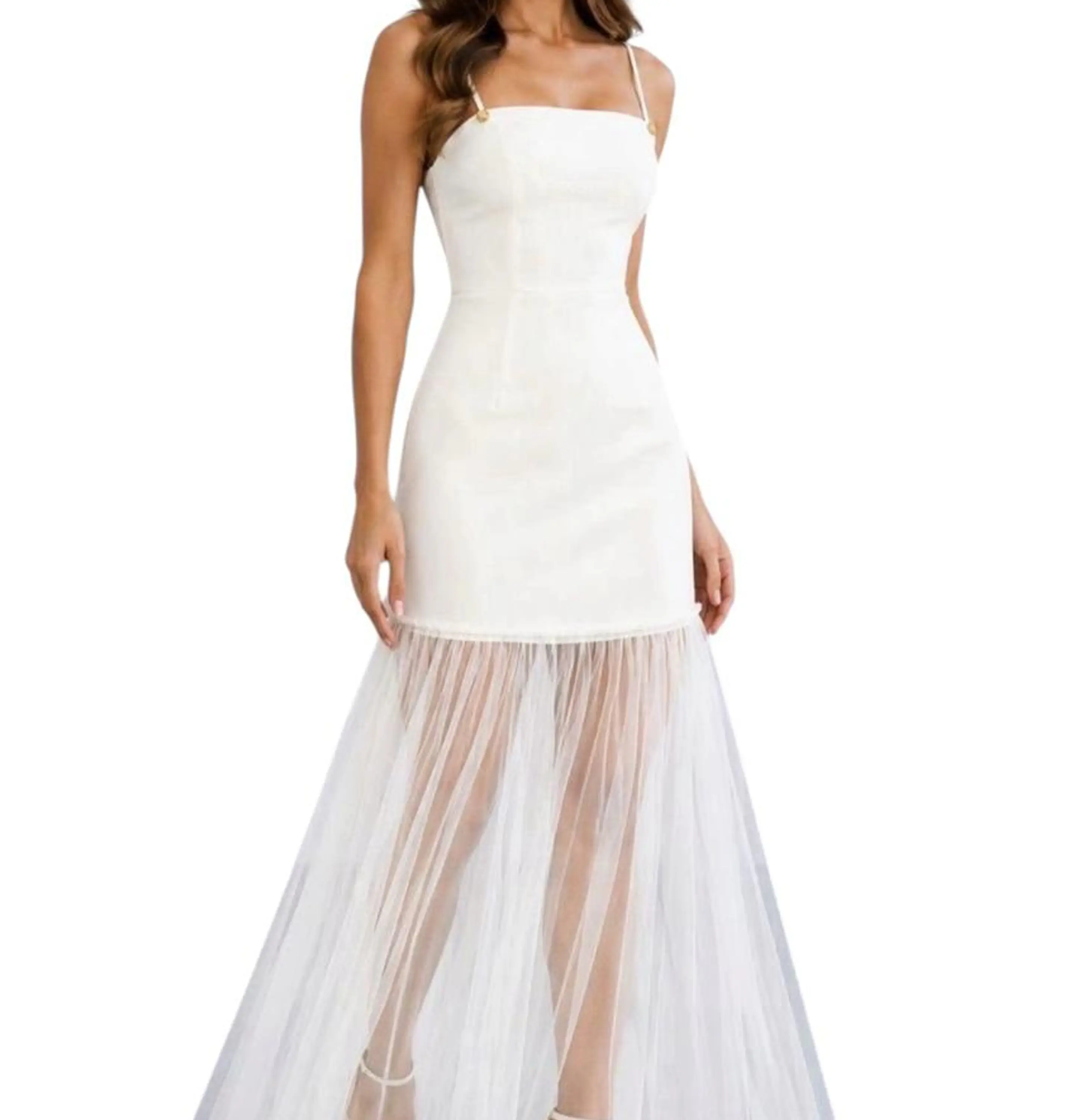 Maxi vestido blanco  1