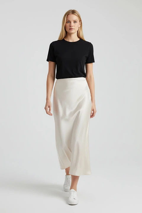 Falda en Satin