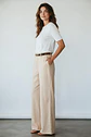 Pantalón Seda Beige - Miniatura 1