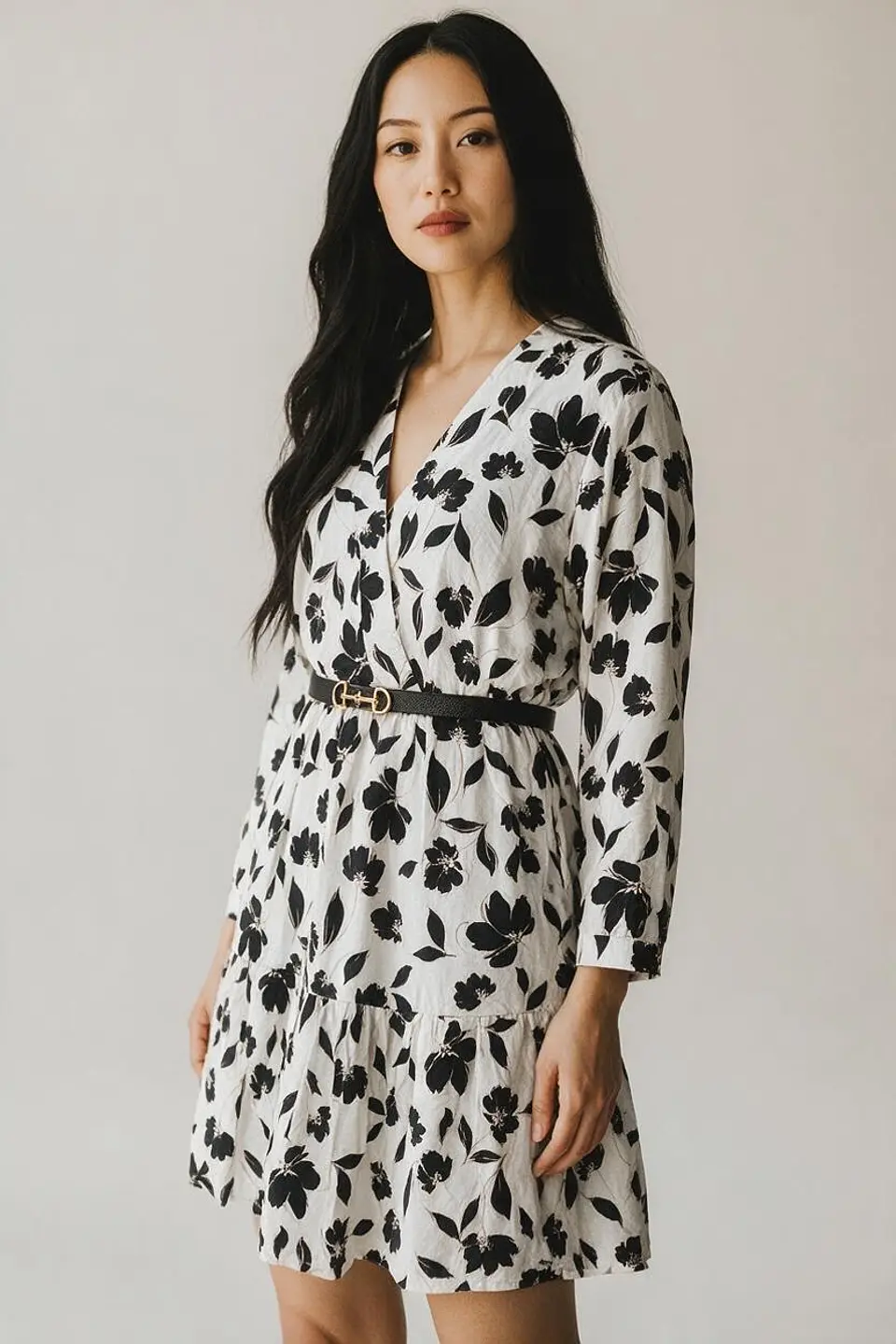 Vestido Manga Floral 1