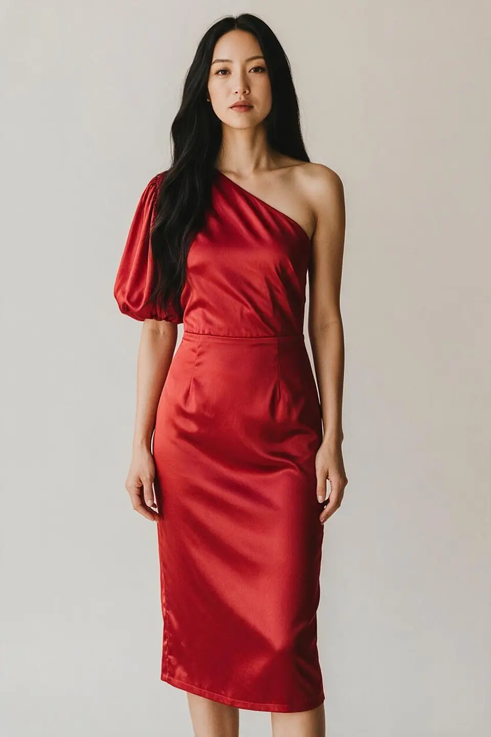 Vestido Satín Carmen 2