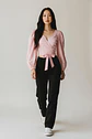 Blusa Manga Rosa Bebe - Miniatura 1