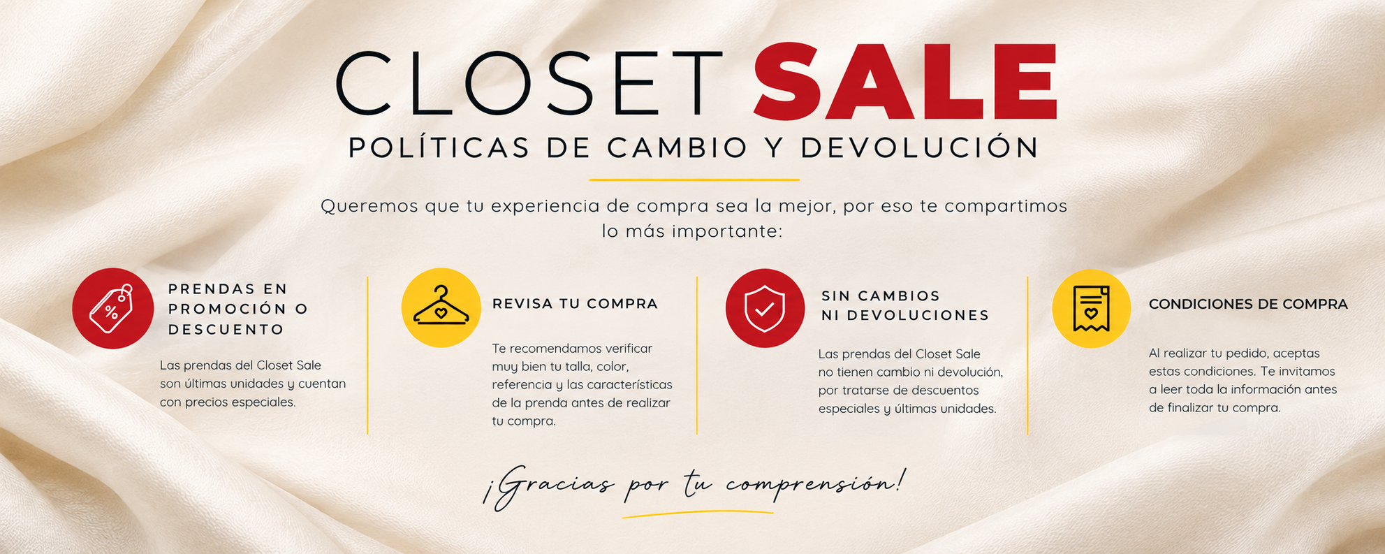 CLOSET SALE