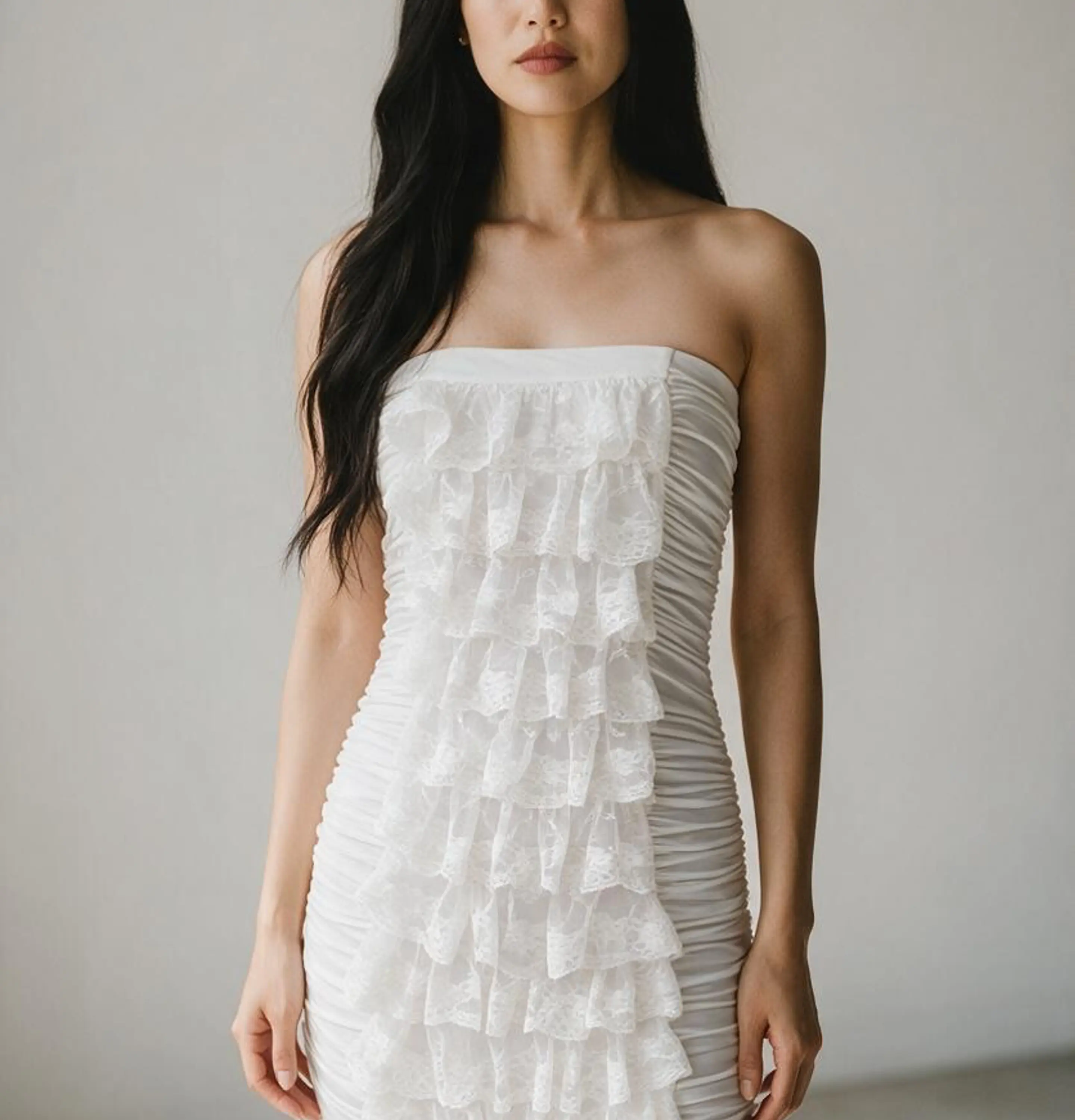 Vestido con Drapeado L 1