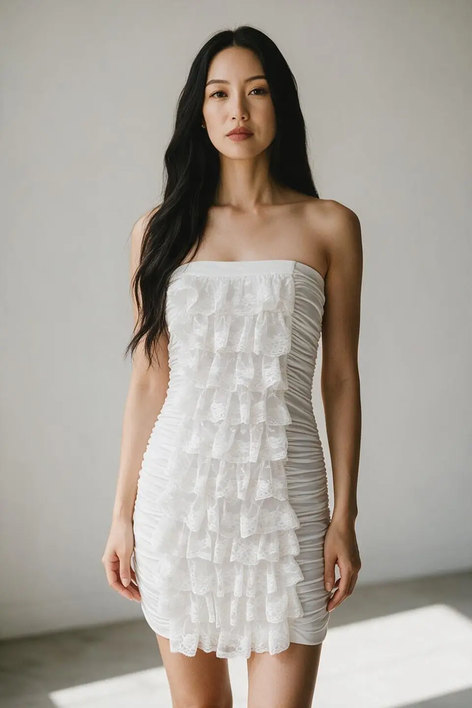 Vestido con Drapeado L 1