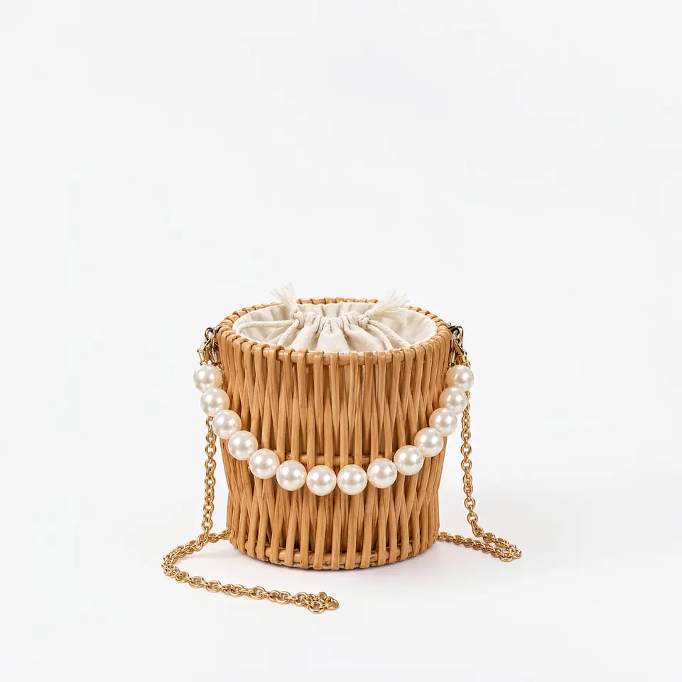 Bolso Canasto Perlas 1