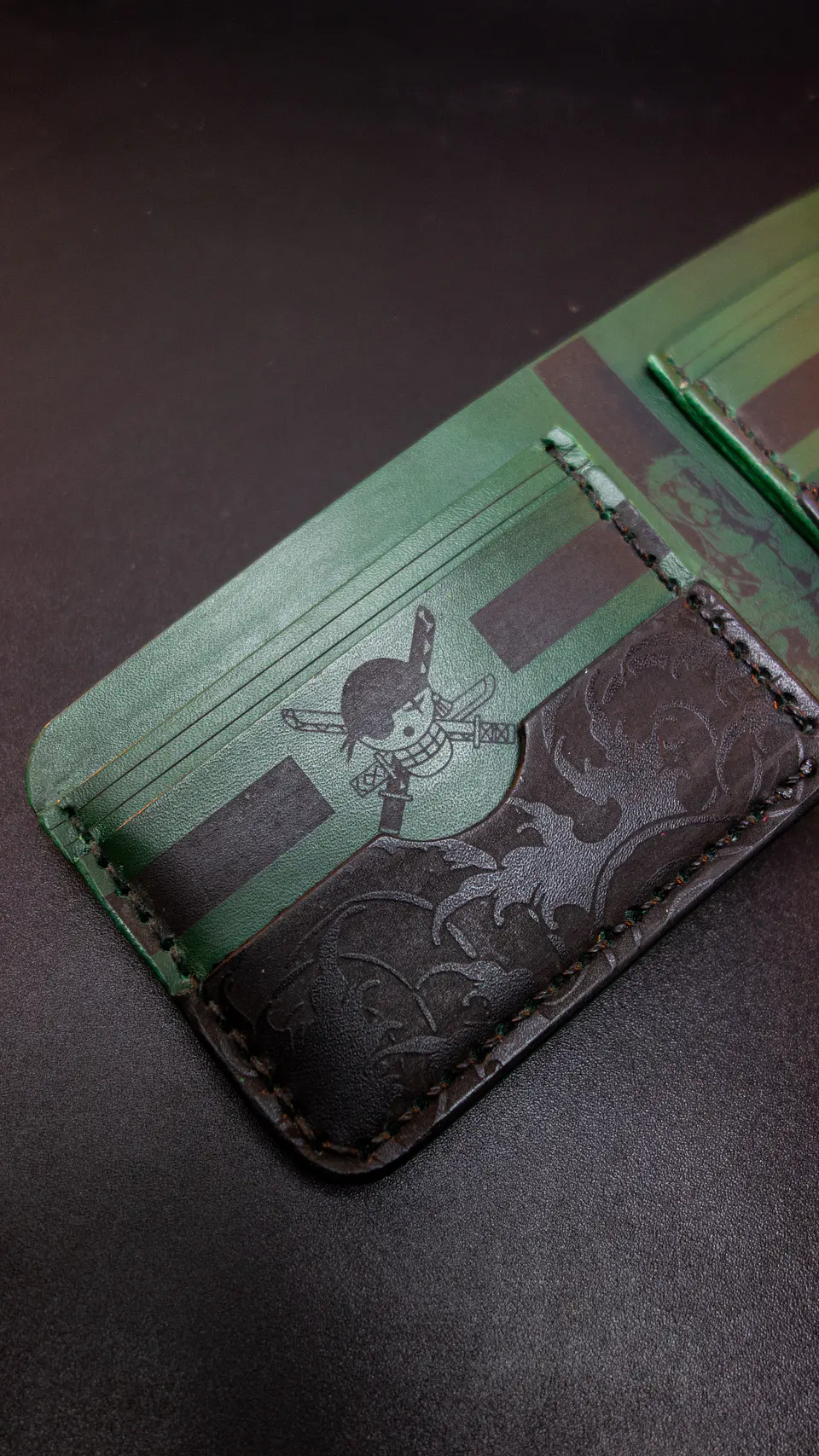 BILLETERA DE CUERO / ZORO ONEPIECE / CARTERA / PORTA DOCUMENTO 4