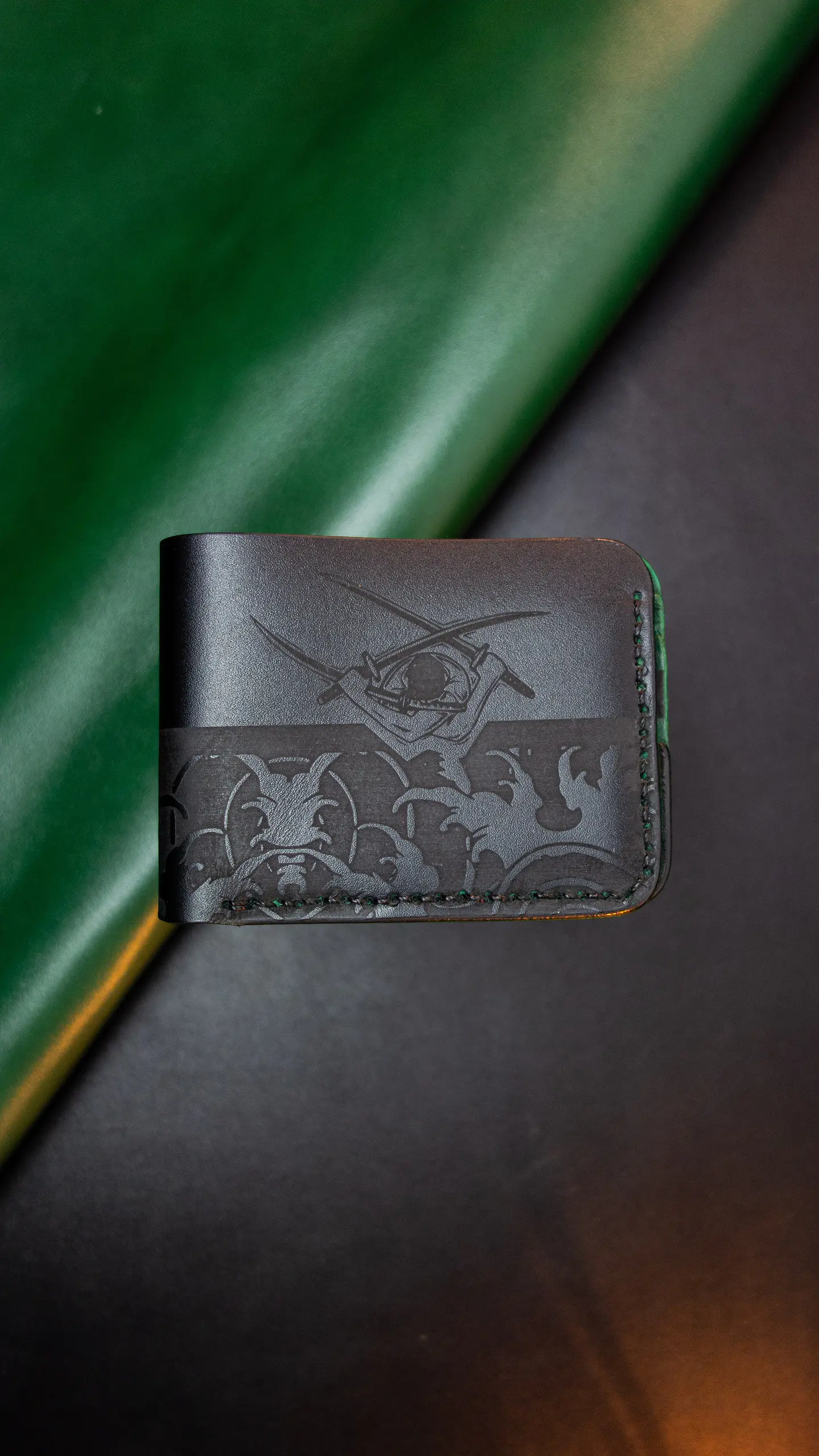 BILLETERA DE CUERO / ZORO ONEPIECE / CARTERA / PORTA DOCUMENTO 1