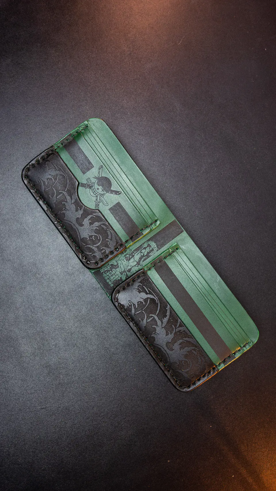 BILLETERA DE CUERO / ZORO ONEPIECE / CARTERA / PORTA DOCUMENTO 3