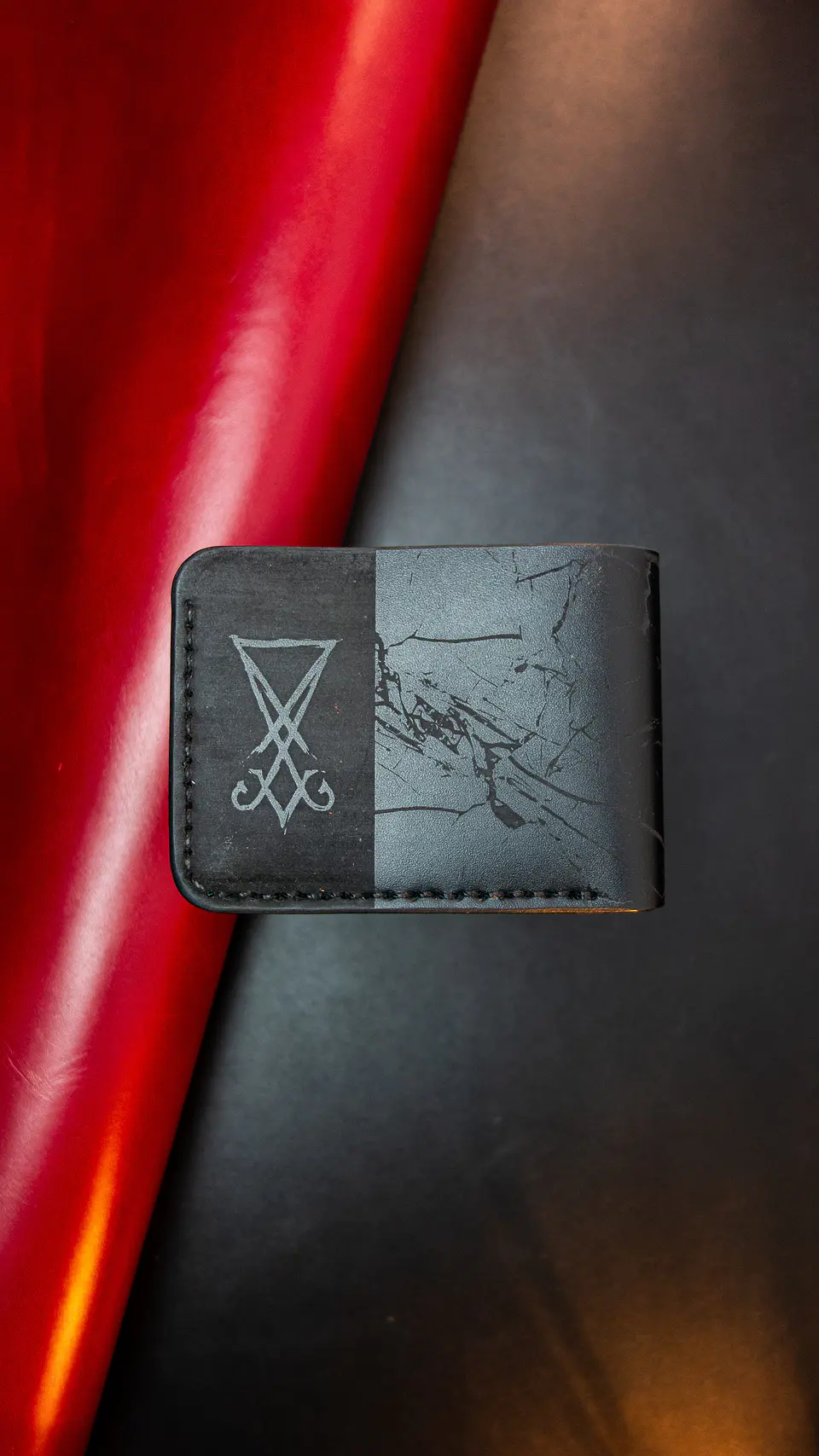 BILLETERA DE CUERO / DIABLO / BELCEBU / CARTERA / PORTA DOCUMENTO 3
