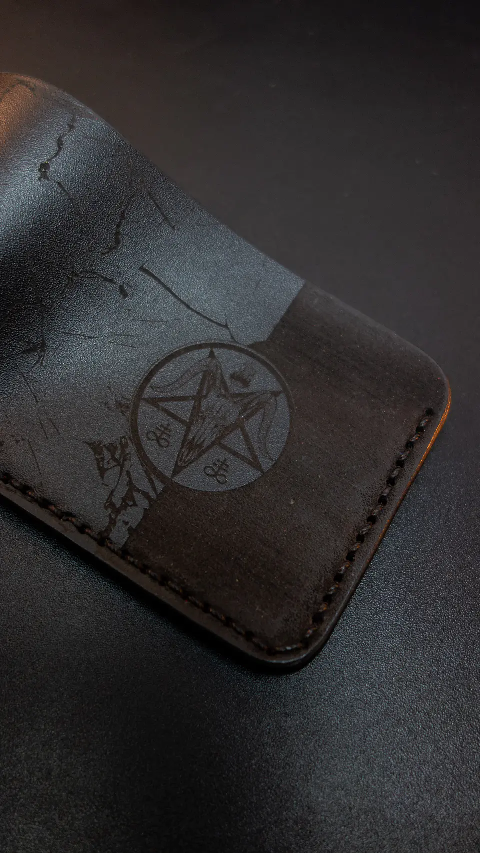 BILLETERA DE CUERO / DIABLO / BELCEBU / CARTERA / PORTA DOCUMENTO 7