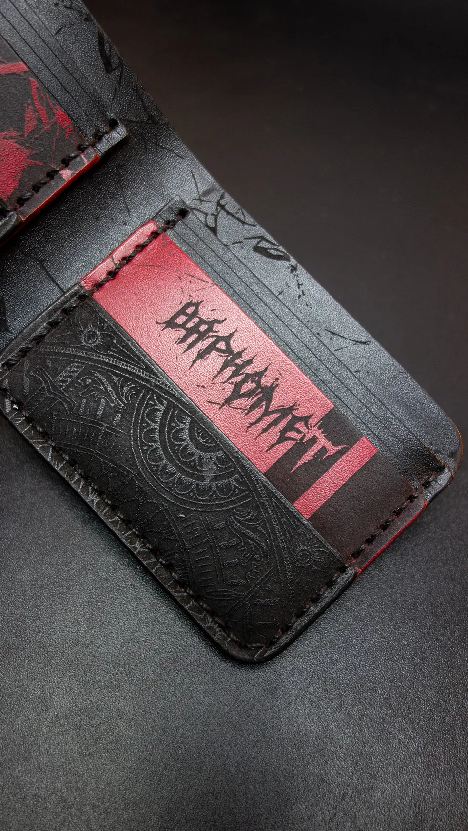 BILLETERA DE CUERO / DIABLO / BELCEBU / CARTERA / PORTA DOCUMENTO 6