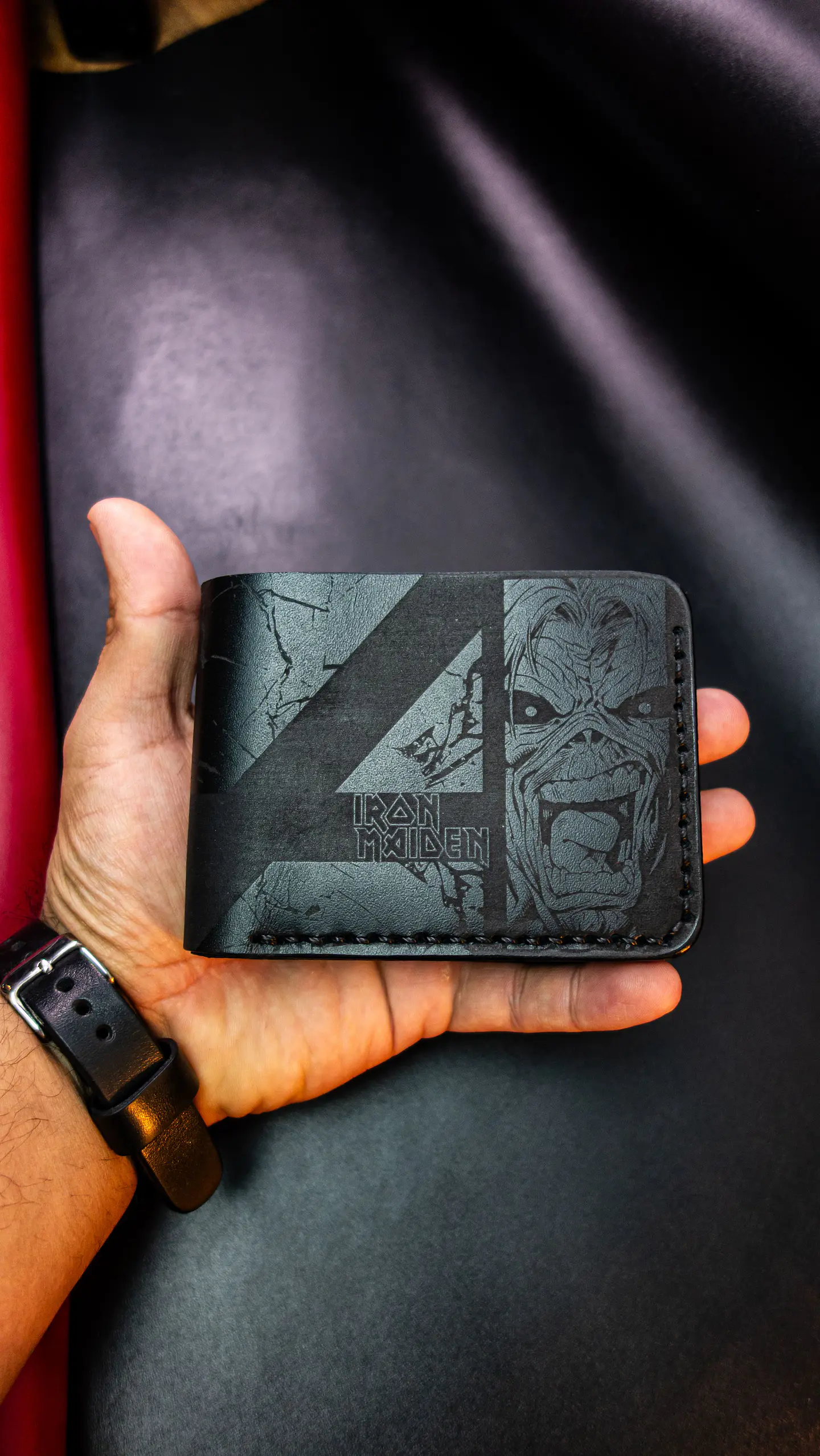Billetera de Cuero Conceptual - IRON MAIDEN 