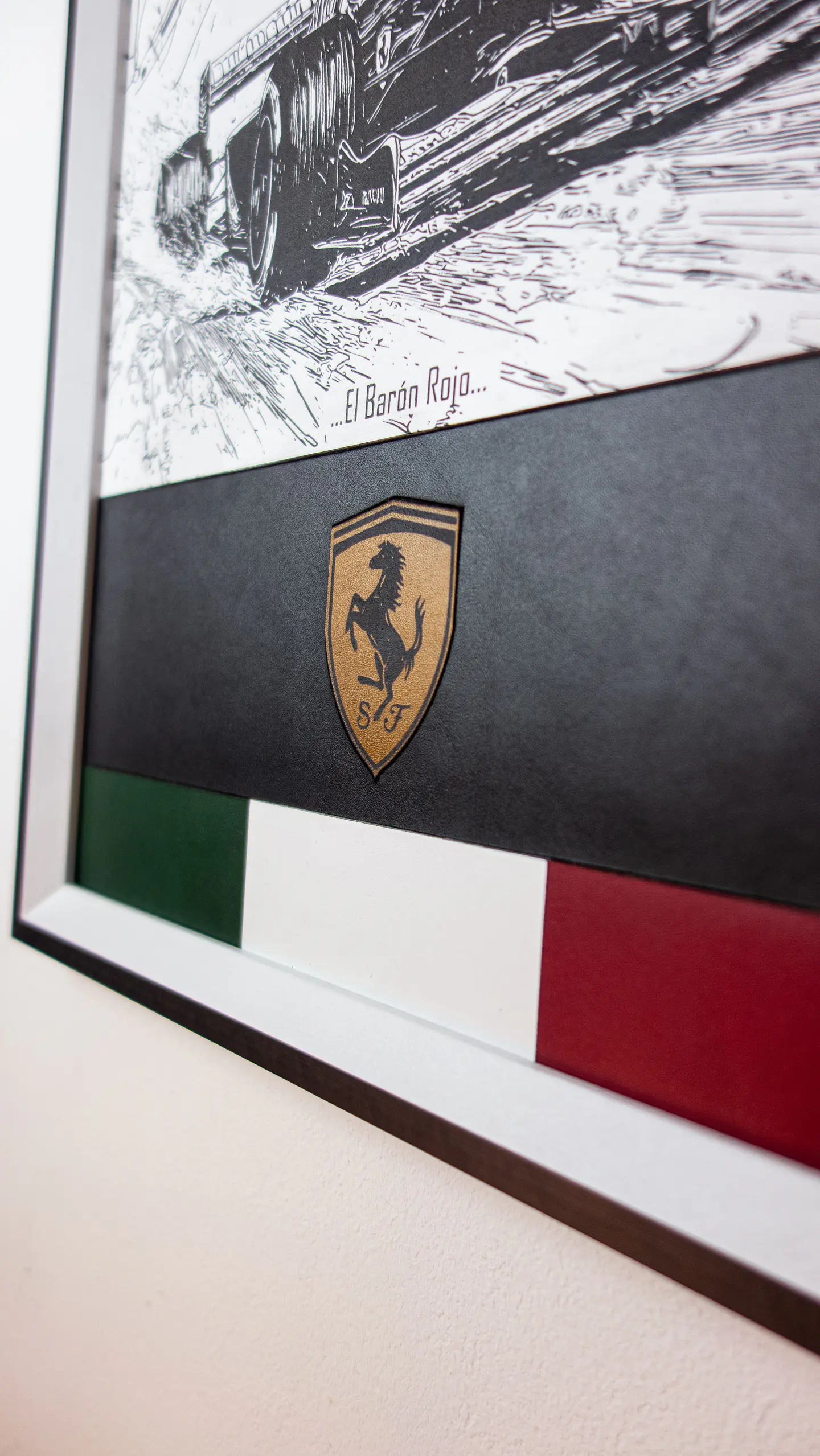 Cuadro de Cuero Formula 1 Homenaje a Michael Schumacher – 