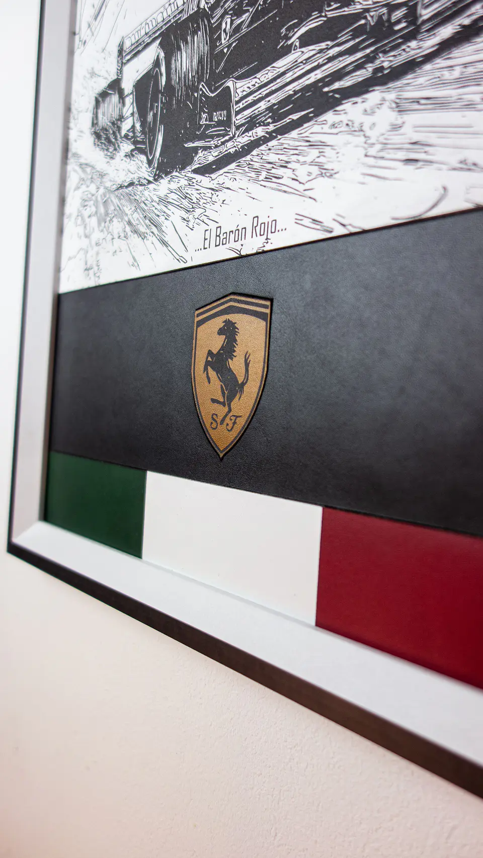 Cuadro de Cuero Formula 1 Homenaje a Michael Schumacher – 