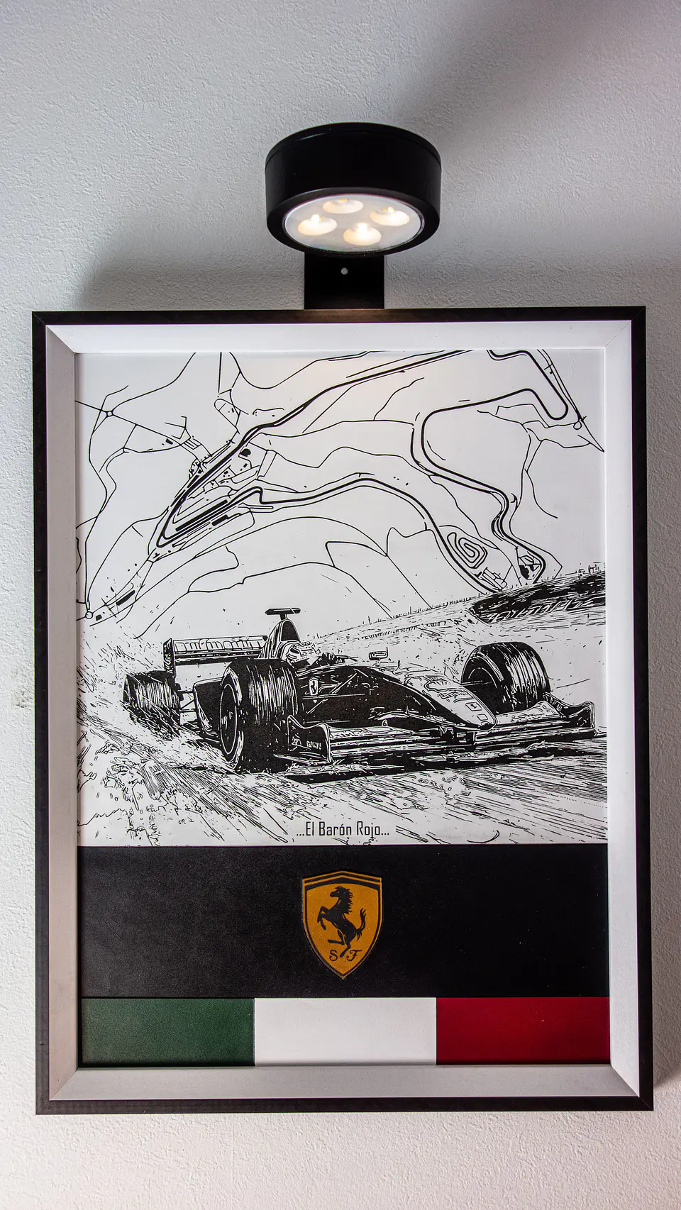 Cuadro de Cuero Formula 1 Homenaje a Michael Schumacher – 