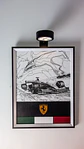 Cuadro de Cuero Formula 1 Homenaje a Michael Schumacher – 