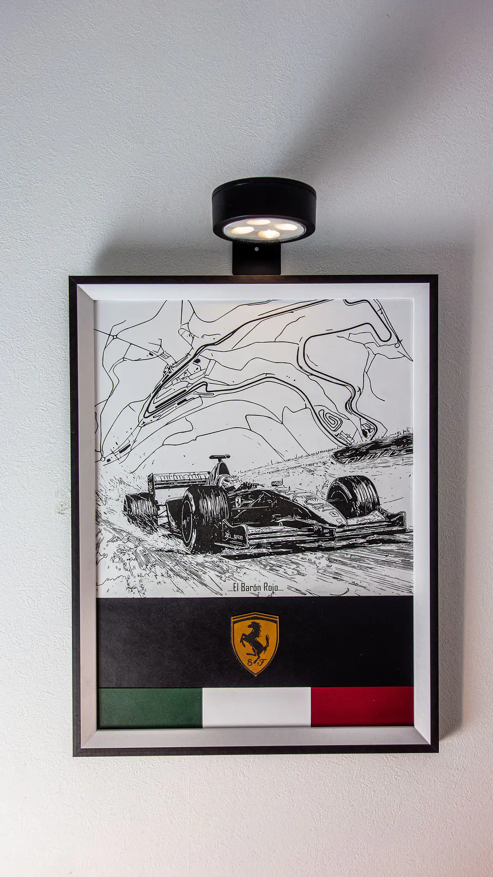 Cuadro de Cuero Formula 1 Homenaje a Michael Schumacher – 