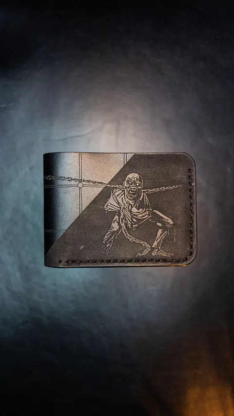 Billetera de Cuero Conceptual - IRON MAIDEN: PIECE OF MIND
