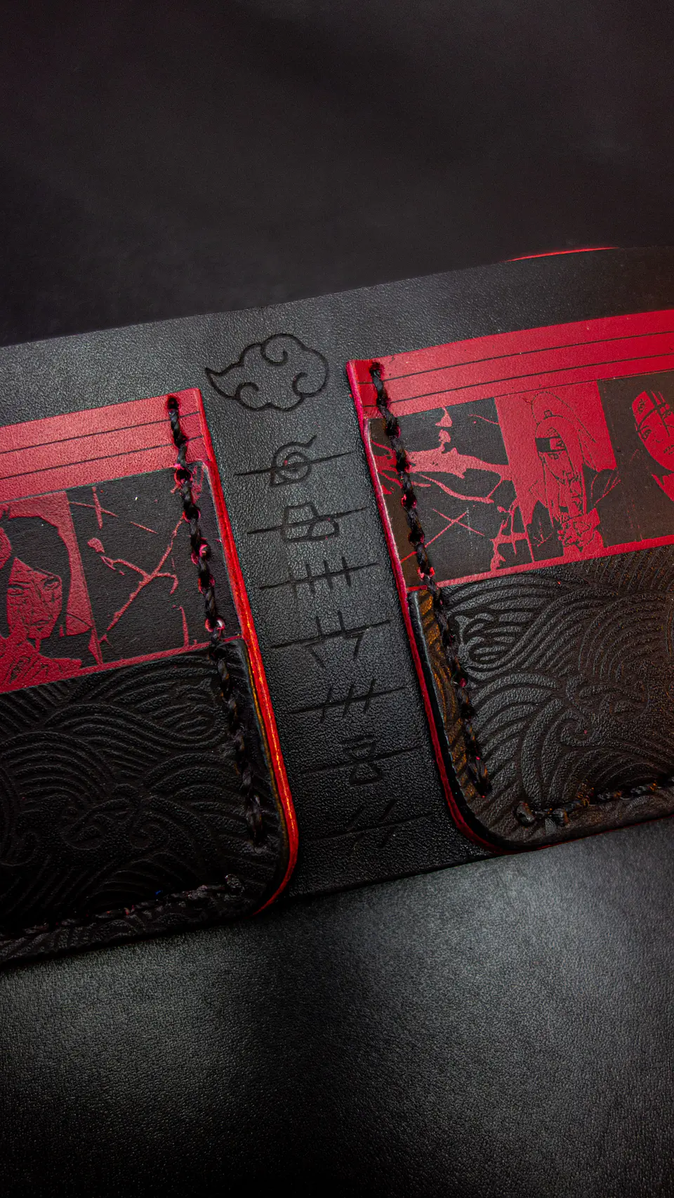 🔥 Billetera de Cuero – Homenaje a Akatsuki 5
