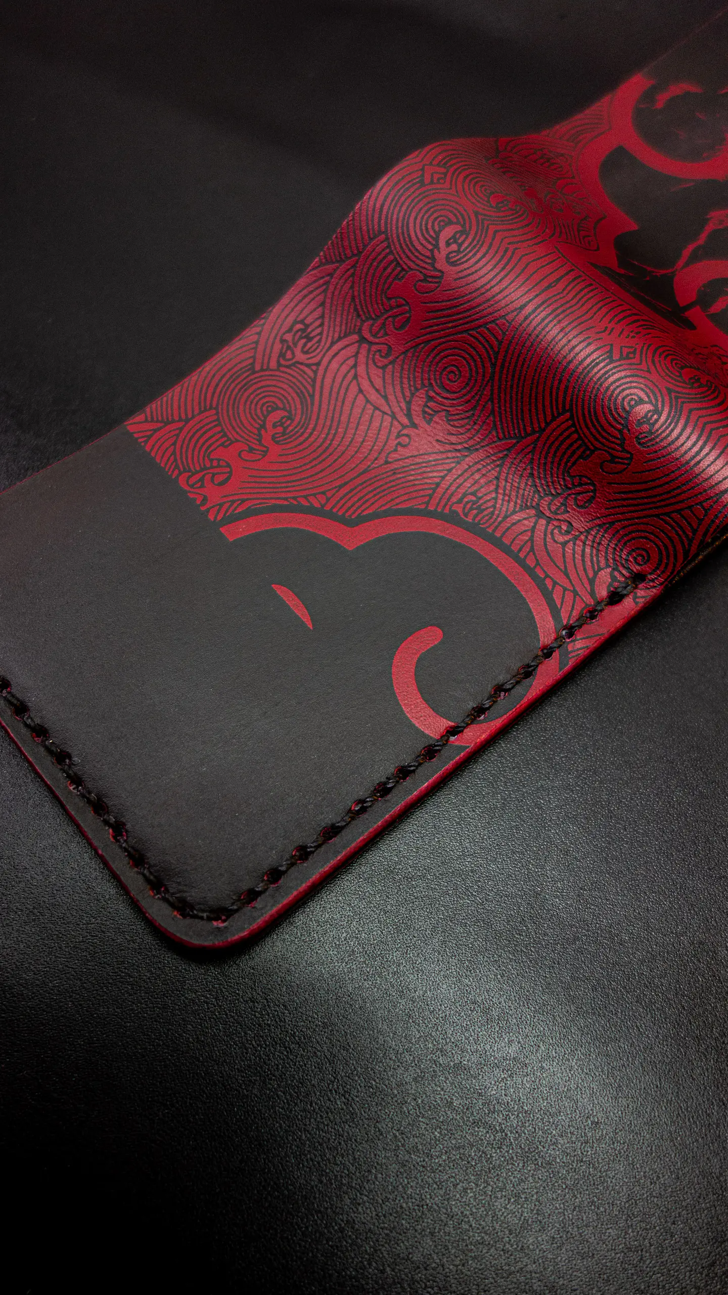🔥 Billetera de Cuero – Homenaje a Akatsuki 9