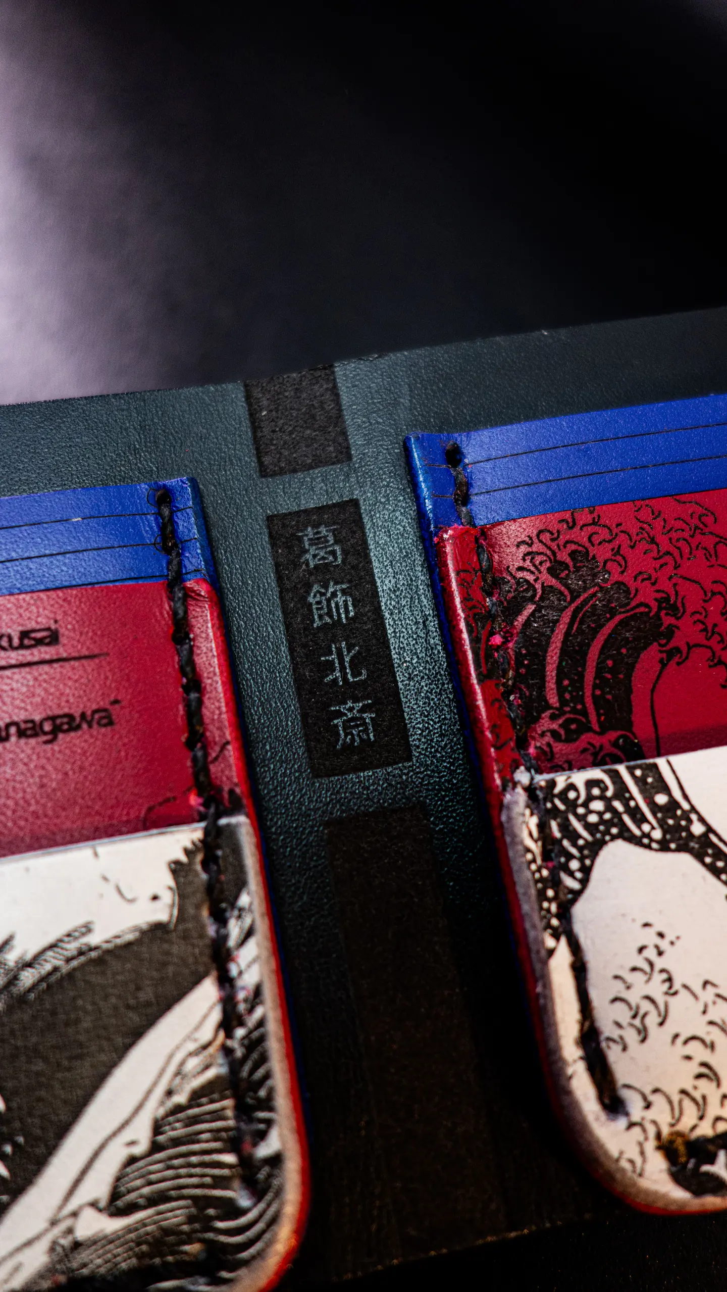Billetera de Cuero – La Gran Ola de Kanagawa (Homenaje a Hokusai) 4