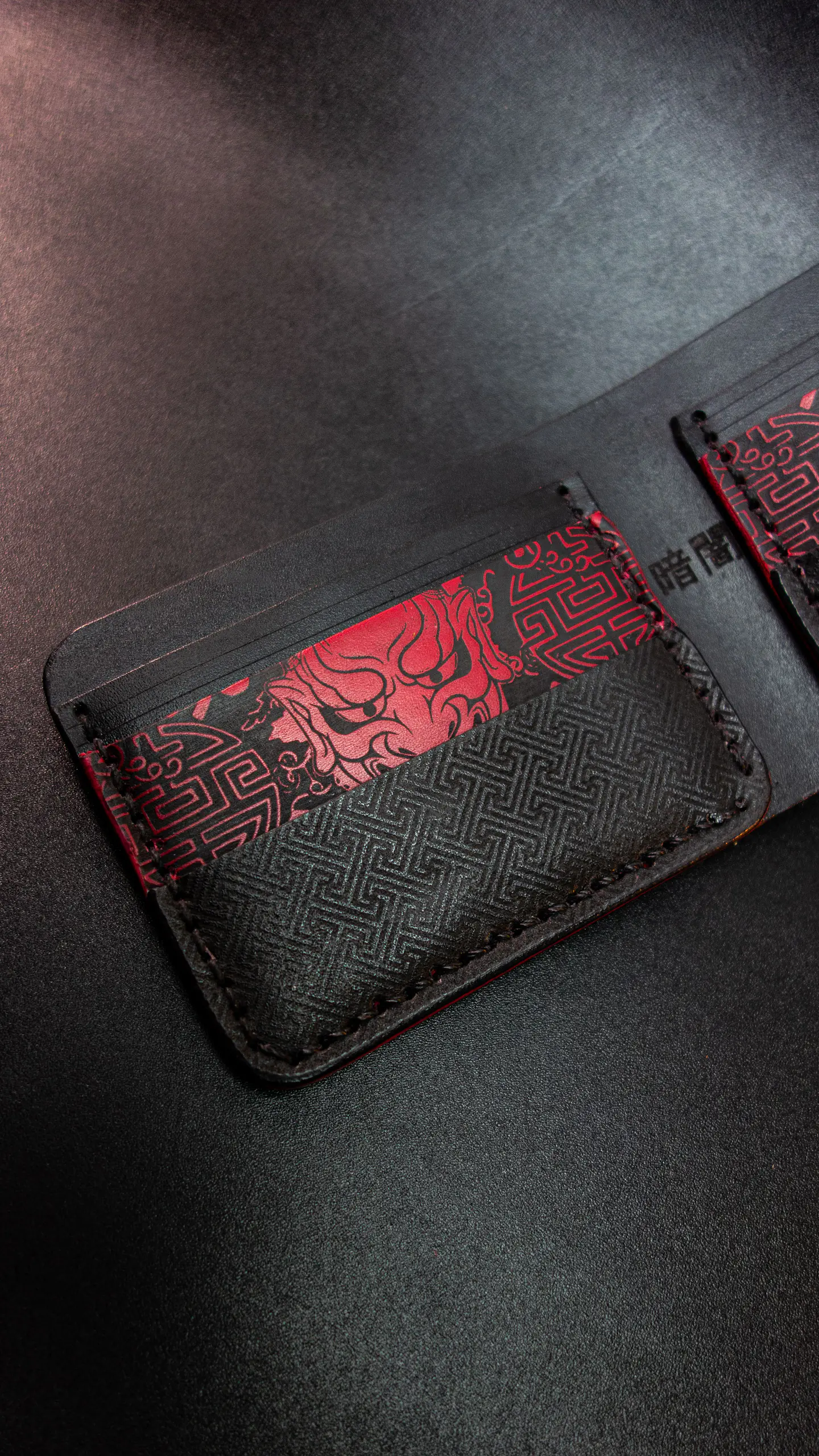 Billetera Hannya (CLASICA) en Cuero – Diseño Japonés 6