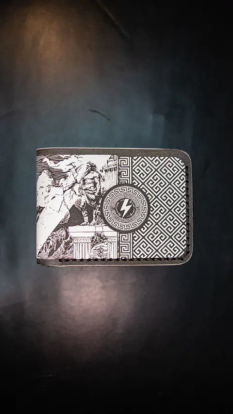 Billetera de Cuero – Zeus, Edición Conceptual Exclusiva ⚡
