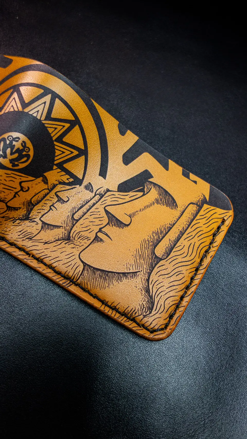  Billetera de Cuero – Edición Homenaje Rapa Nui 🪶 9