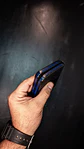 Tarjetero Vertical ASTORI - CUERO Negro & Azul - Miniatura 3