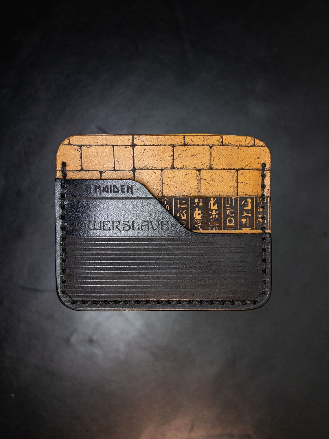 Tarjetero de cuero Conceptual Iron Maiden – Edición Powerslave  3