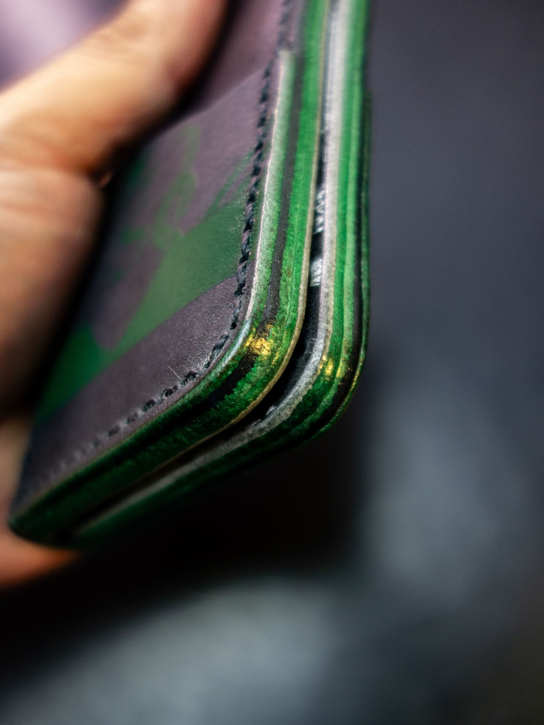 TARJETERO VERTICAL DE CUERO INSPIRADO EN SLYTHERIN 7