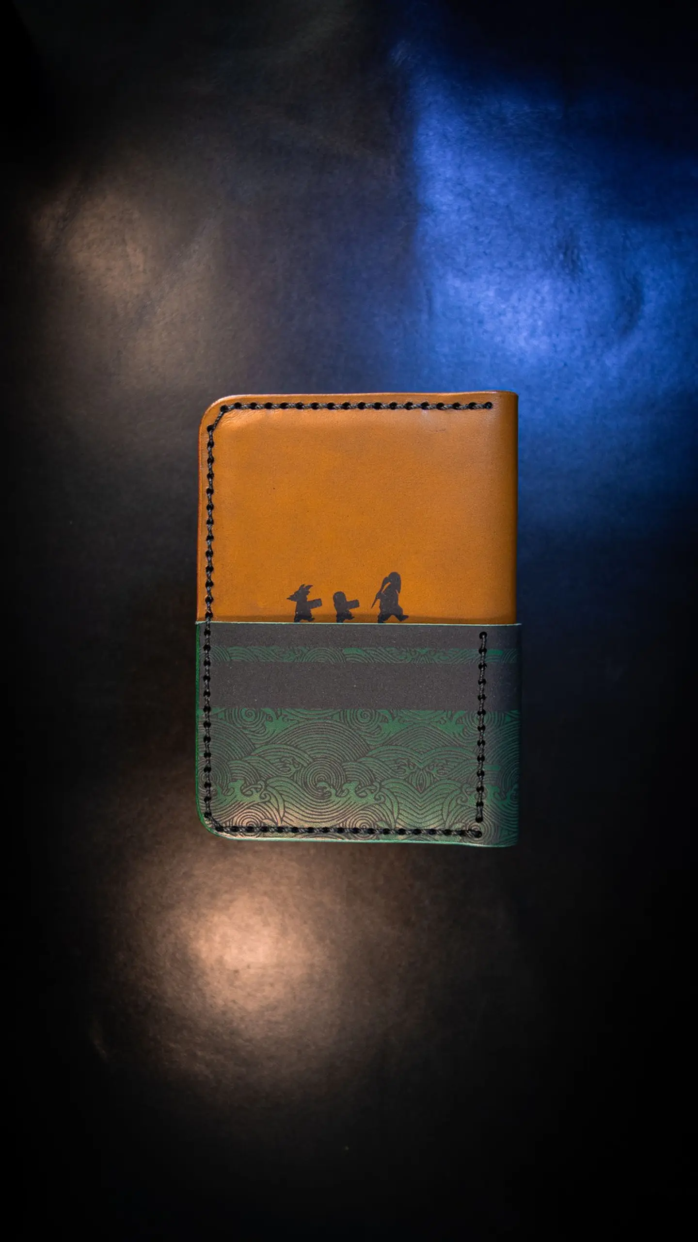 Porta Pasaporte de Cuero  Inspirado en Dragon Ball 2