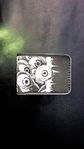 Billetera de cuero clásica Creepy Eyes - Miniatura 1