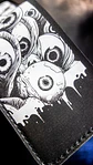 Billetera de cuero clásica Creepy Eyes - Miniatura 8