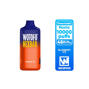 VAPORIZADOR NEXBAR 10000 BLUEBERRY ICE-WOTOFO