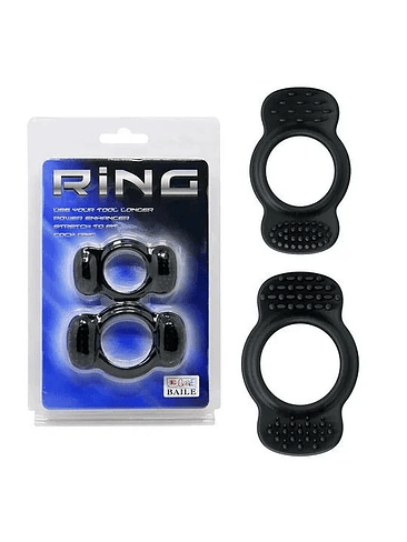 RING DUO NEGRO - SET DE ANILLOS PENEANOS 1